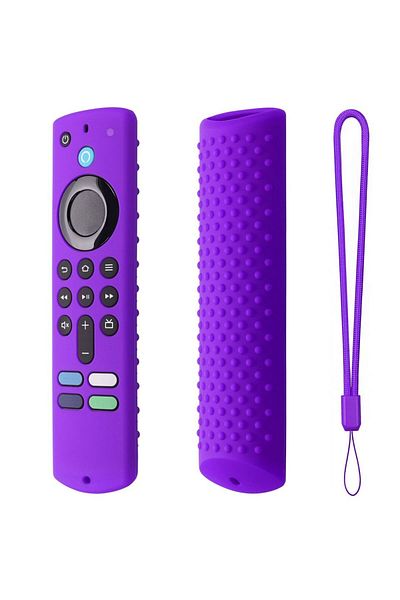 Choice purple Replacement Cover For Amazon Fire TV Stick (3rd Gen) Shockproof Remote Control Silicone Prot