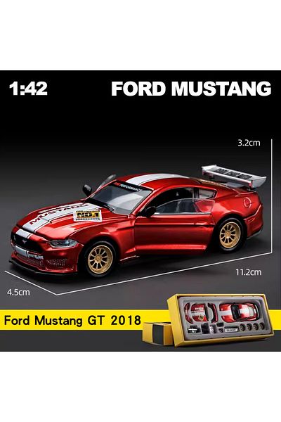 Choice Ford Mustang Gt Red Cca 1/42 2018 Ford Mustang Gt Alloy Model Car Diecast Metal Assembly Modificatio