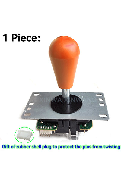 Choice Orange Copy SANWA Joystick With 8 Way Square Restrictor Bat Top For Ar...