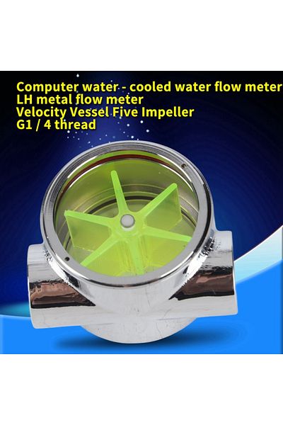 Choice Tungsten Alloy G1/4" Standard Female to Female Thread Computer Water Cooling Flow Indicator Real ...