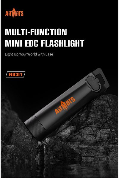 Choice EDC01 Airmars EDC01 Multi-functional Mini Flashlight FIve-speed Brightness Adjustable, Strong UV Li