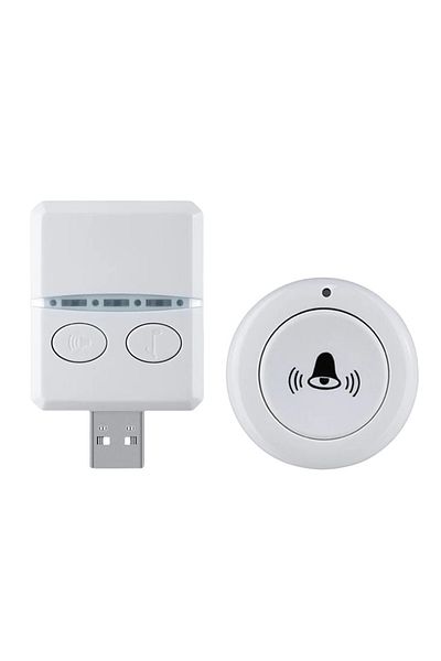 Choice USB RF433 Doorbell USB Wireless Doorbell DC 5V RF433 MHz Remote Controll Receiver USB Smart Door Bel