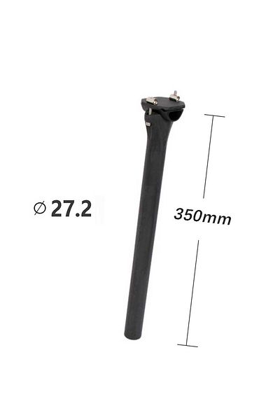 Choice 27.2x350mm elitaone Carbon Seat post MTB/Road Bike Seatposts Ultralight 150g Carbon seat tube 63D-UD