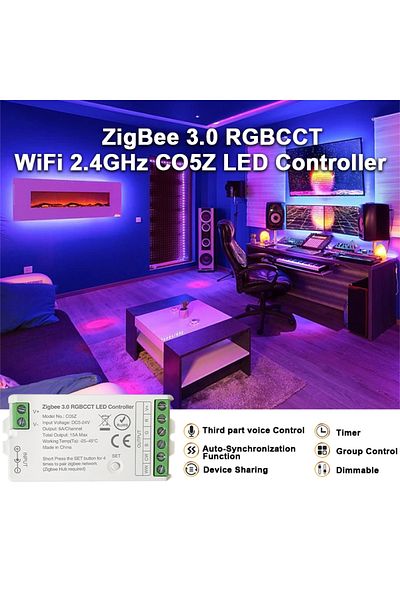 Choice RGBCCT Controller Zigbee 3.0 WiFi LED Controller 2.4GHz CCT RGB RGBW RGBCCT LED Strip Tuya Gateway H