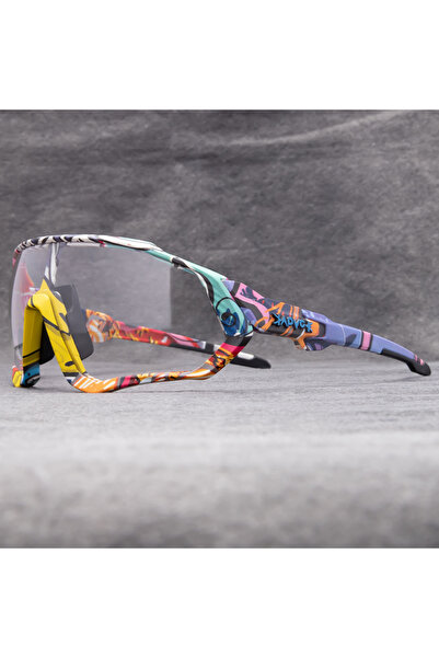 KAPVOE Photochromic-1lens 01 Photochromic Cycling Sunglasses Men Women Road Mtb Mountain Bike Bicycl