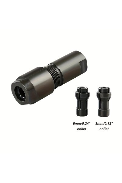 Choice1 3mm and 6mm 3/6mm Conversion Head Adapter To Straight Grinder Chuck C...