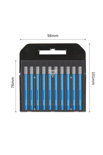 Choice 10pcs 6mm Diamond Tile Drill Bit 10pcs Set Core Bits Quick Change Round Shank 6 mm Carbide Drill Bit