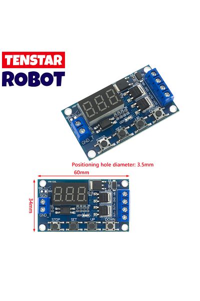 Choice DC 12V 24V Dual MOS LED Digital Time Delay Relay Trigger Cycle Timer Delay Switch Circuit Board T...