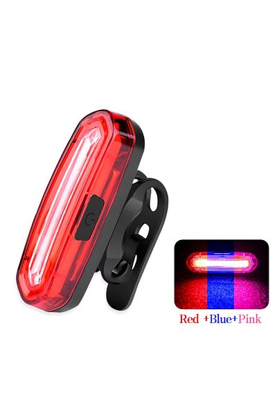 Choice Red Blue Light MTB Road Bike Rear Light USB Rechargeable LED Bike Tail Light Easy to Install Bicycle