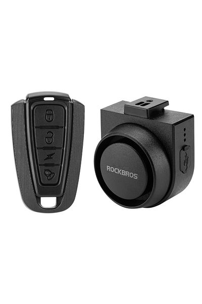 ROCKBROS A2 ROCKBROS Bicycle Bell Type-C Anti Theft Electric Horn Wireless Remote Control IPX5 Bike Hidden In