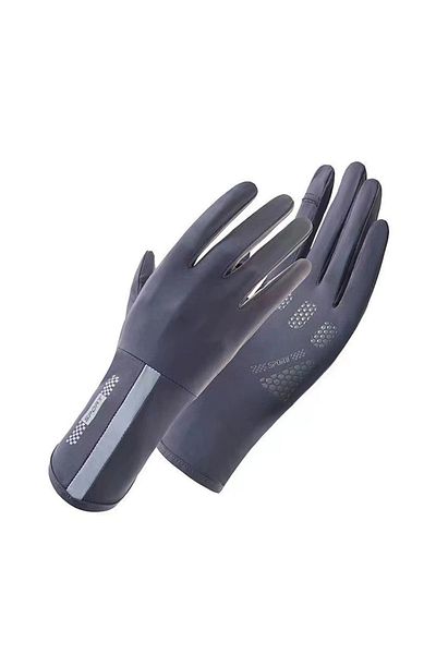 Choice Dark Grey Summer sun protection gloves, anti slip, breathable, UV resistant, touch screen, cool feel