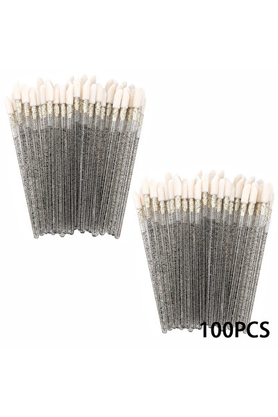 Choice7 Black 100pcs 100/300PCS Crystal Lip Brush Lipstick Gloss Applicator Wands Wholesale For Eyelashes Ex