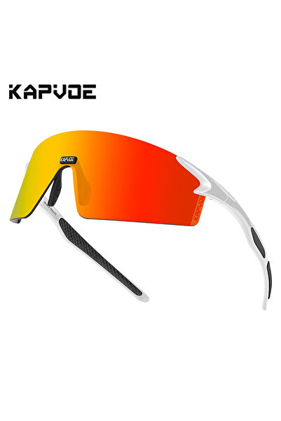 KAPVOE نظارات شمسية رياضية للدراجات الهوائية، عدسة واحدة، 06، أنيقة للرجال وا...