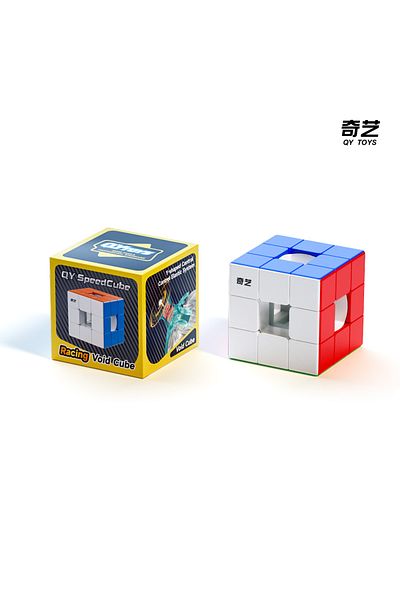 Choice No Mag [ECube] QiYi Racing Void Cube Hollow 3x3x3 Cube Magic Speed Cube Stickerless Professional Fid