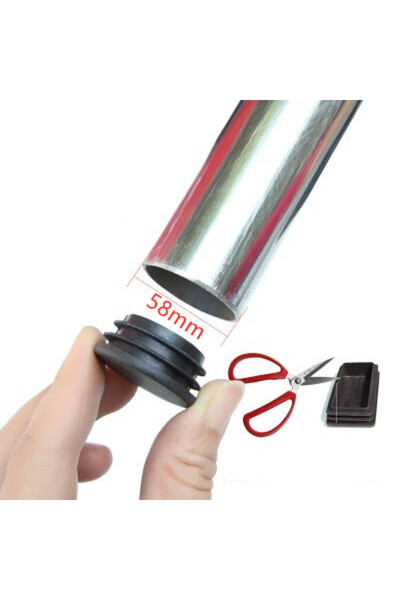 Choice بلاستيك 58 مم 4 قطع أنابيب فولاذية مستديرة بلاستيكية فتحة سد نهاية غطا...