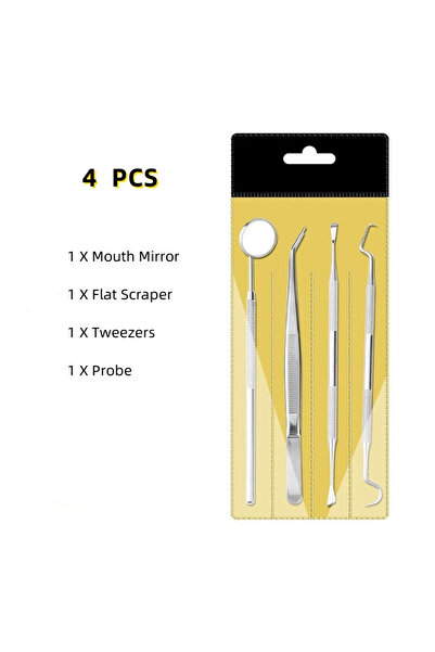 Choice 4 قطع 3 قطع/4 قطع من أدوات تنظيف الأسنان المصنوعة من الفولاذ المقاوم ل...