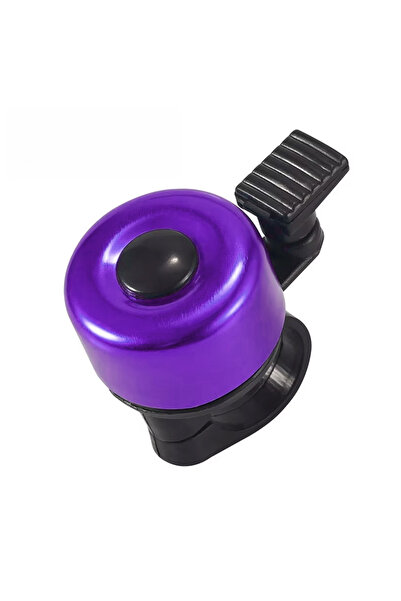 Choice جرس دراجة متعدد الألوان أرجواني من سبائك الألومنيوم لمقود الدراجات وحلقة بوق للدراجات الجبلية