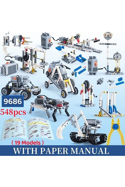 Choice 548pcs STEM 9686 Technical Parts Multi Technology Programming Educational Students Learn DIY Buildin