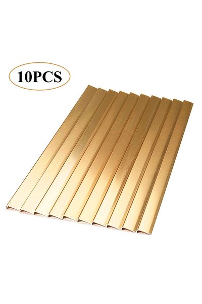 Choice 10 Sheets VS532 10 Sheets Metal L-shaped Protective Wall Corner Strip Right Angle Wrapping Edge Stic