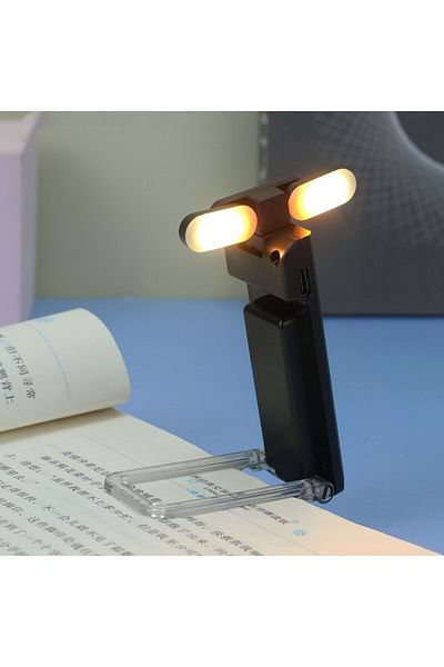 Choice Black Reading Light, USB Rechargeable Book Light for Reading At Night in Bed,LED Clip on Portable Bo