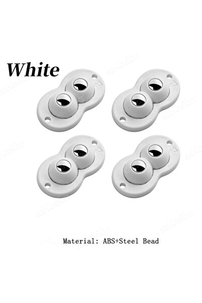 Choice 16 قطعة من كرات الفولاذ الأبيض 16/8/4 قطع عجلات دوارة ذاتية اللصق من ا...