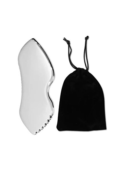 Choice1 أداة غوا شا للجسم والوجه من الفولاذ المقاوم للصدأ على شكل حرف B أداة ...