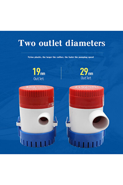 Choice 500GPH 12V Submersible Bilge Pump 12v 24V 1100GPH 750GPH 500GPH Mini Electric Water Pump Used In Boa