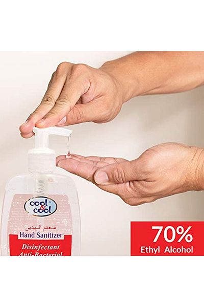 COOL & COOL Hand Sanitizer 500ml – Anti-Bacterial, Disinfectant, Moisturizing, Kills 99.9% Germs