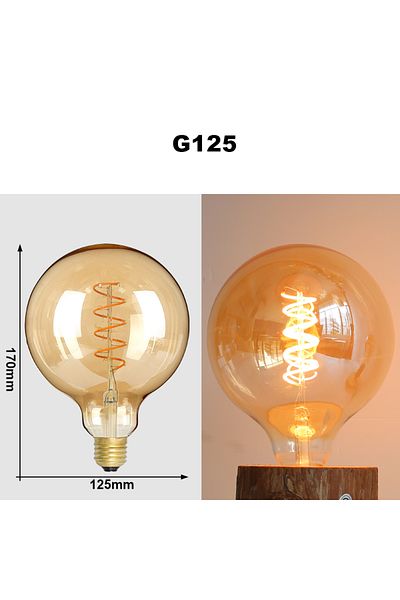 Choice 4W G125 Retro Edison LED Bulb Lights E27 220V 4W Vintage Industry Loft For Home Decor G125 Love C35