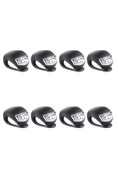 Choice 8pcs 2-10pcs LED Silicone Bicycle Front Rear Light Set 3 Modes Waterproof MTB Mountain Road Bike Cyc