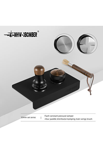 choice2 مجموعة 53.35 مم 51/53/58.35 مم مكبس قهوة إسبريسو بضغط ثابت 30 رطل مع زنبرك معايرة