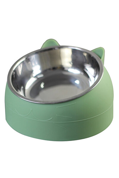 Choice 400ML green Stainless Cat Bowls Non-slip Base Pets Puppy Cats Food Dri...