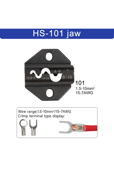 Choice17 HS-101 jaw 1pcs HS Crimping Pliers Jaw For 230mm/9inch Pliers Plug S...