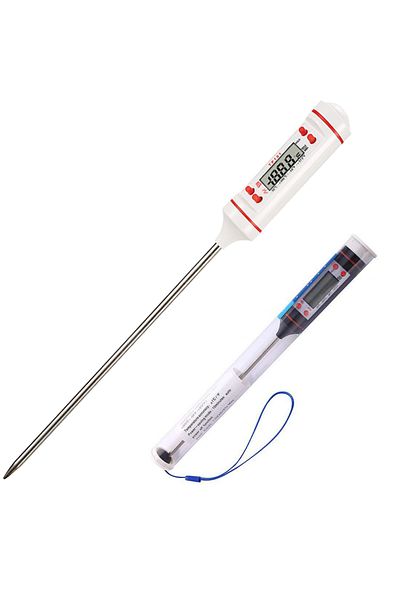 Choice White Kitchen Digital Bbq Food Thermometer Meat Cake Candy Fry Grill Dinning Household Cooking Therm