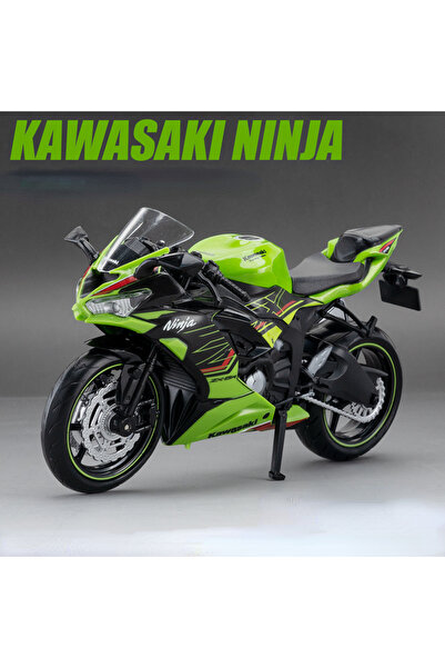 Choice1 نموذج دراجة نارية كاواساكي نينجا ZX-6R باللون الأخضر بمقياس 1:12، سيا...