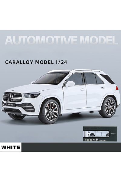 Maisto White Box 1/24 Benz Gle350 Off Road Suv Home Collection Ornaments Sound & Light Toy Miniatures Alloy