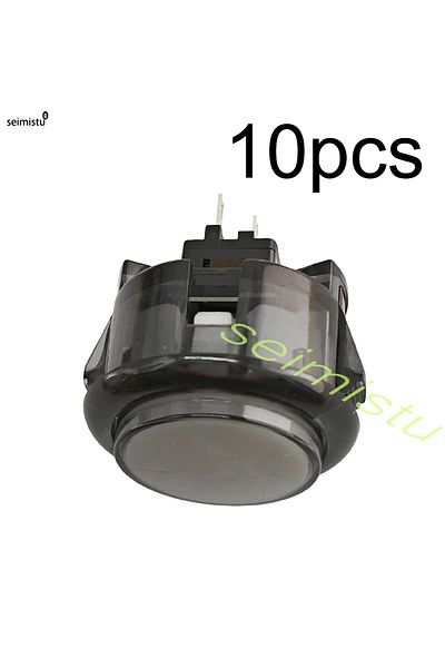 Choice 10pcs 30mm black 10pcs Clear Push Button 24mm 30mm Durable Multicade Video Game Console Copy Sanwa O
