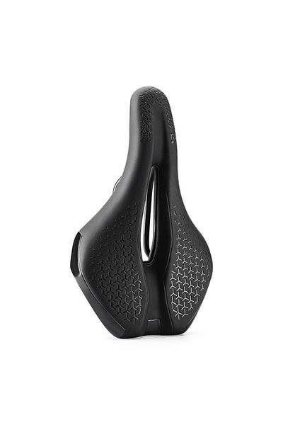 Choice Black Bicycle Saddle Lightweight Non-Slip PU MTB Road Bike Saddle Shockproof Breathable Hollow Cycli