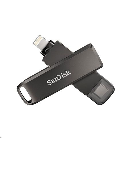 SanDisk SanDisk Ixpand Flash Drive Luxe 128GB 2-In-1 Lightning & USB Type-C Connectors