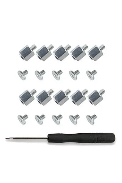 Choice Sliver 11Pcs/Set M. 2 SSD Mounting Screw Kit High Quality Durable Stand Off Screw Hex Nut Laptop Rep