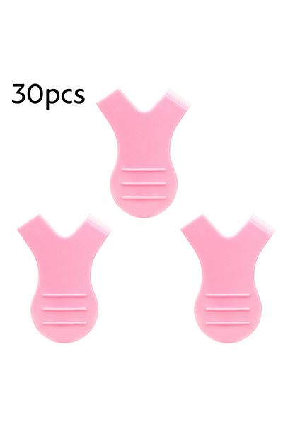 Choice 30pcs Pink 30pcs Y Lash Lift Tool Y Shape Eyelash Brush Lash Lift Brush Silicone Grafting Eyelash Li