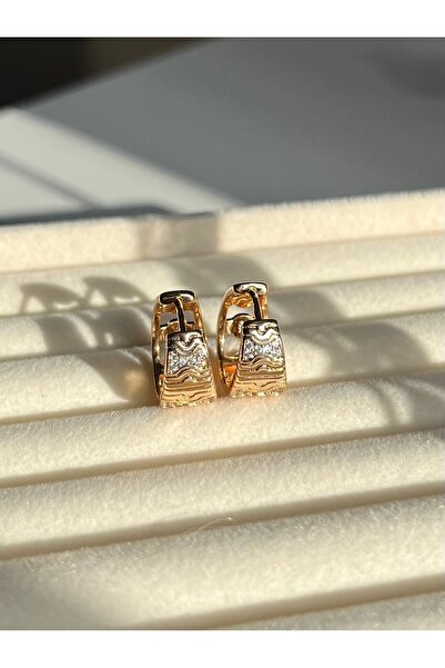 ETERNAL SUNSHINE Xuping Steel Rose Gold 1.65 سم حجر الراين أقراط دائرية من ال...