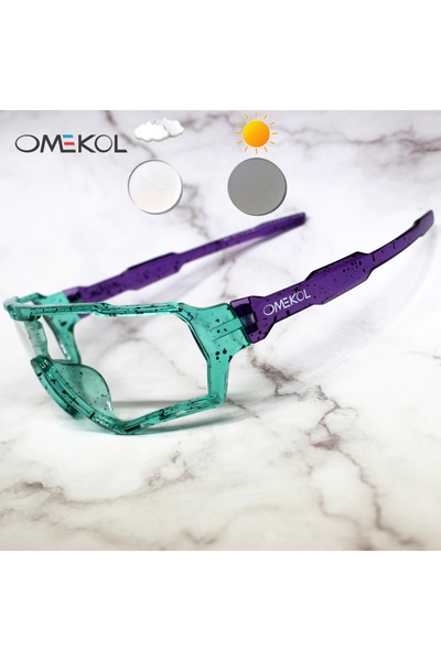 Choice MP3 OMEKOL Brand New Photochromic Cycling Glasses Men Women Outdoor Sp...