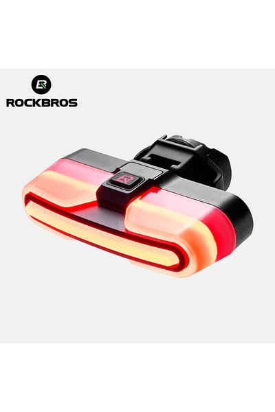 ROCKBROS REX02 ROCKBROS Cycling Tail Light Intelligent Brake Safer Bicycle Rear Light Five Lighting Modes Vib