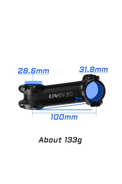 Choice 7 degree 100mm UNO Ultra Light Bike Stem 7 17 Degree MTB Road Bike Adjustable Handlebar 60/70/80/90/