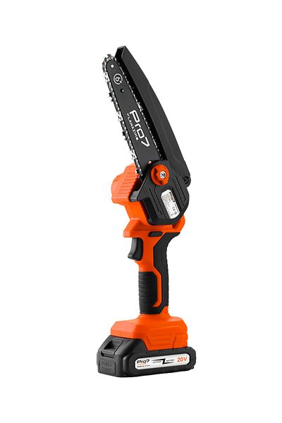 Lawazim 6-inch Chain Saw – 20V Lithium-Ion Cordless Mini Chainsaw with 2 Batteries & BS Plug Charger