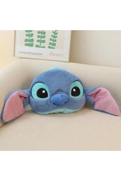 BANDAI A Stitch Car Headrest Neck Pillow Cute Cartoon Animal Soft Stuffed Doll Throw Pillow Car Auto Inter.