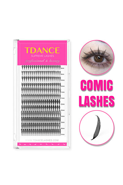 Choice MIX8-15mm 0.07mm D Comic A TDANCE Comic Spire Lashes Feather Shape Man...