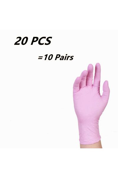 Choice Xs Pink 20pcs 20/50pcs Kids Disposable Nitrile Gloves For Children Crafting Painting Gardening Cooki