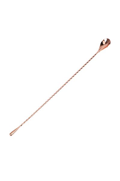 Choice 40cm Rose gold Mixing Cocktail Spoon 30/40cm Bar Teadrop Spoon Stir Spoon Spiral Pattern Stainless S